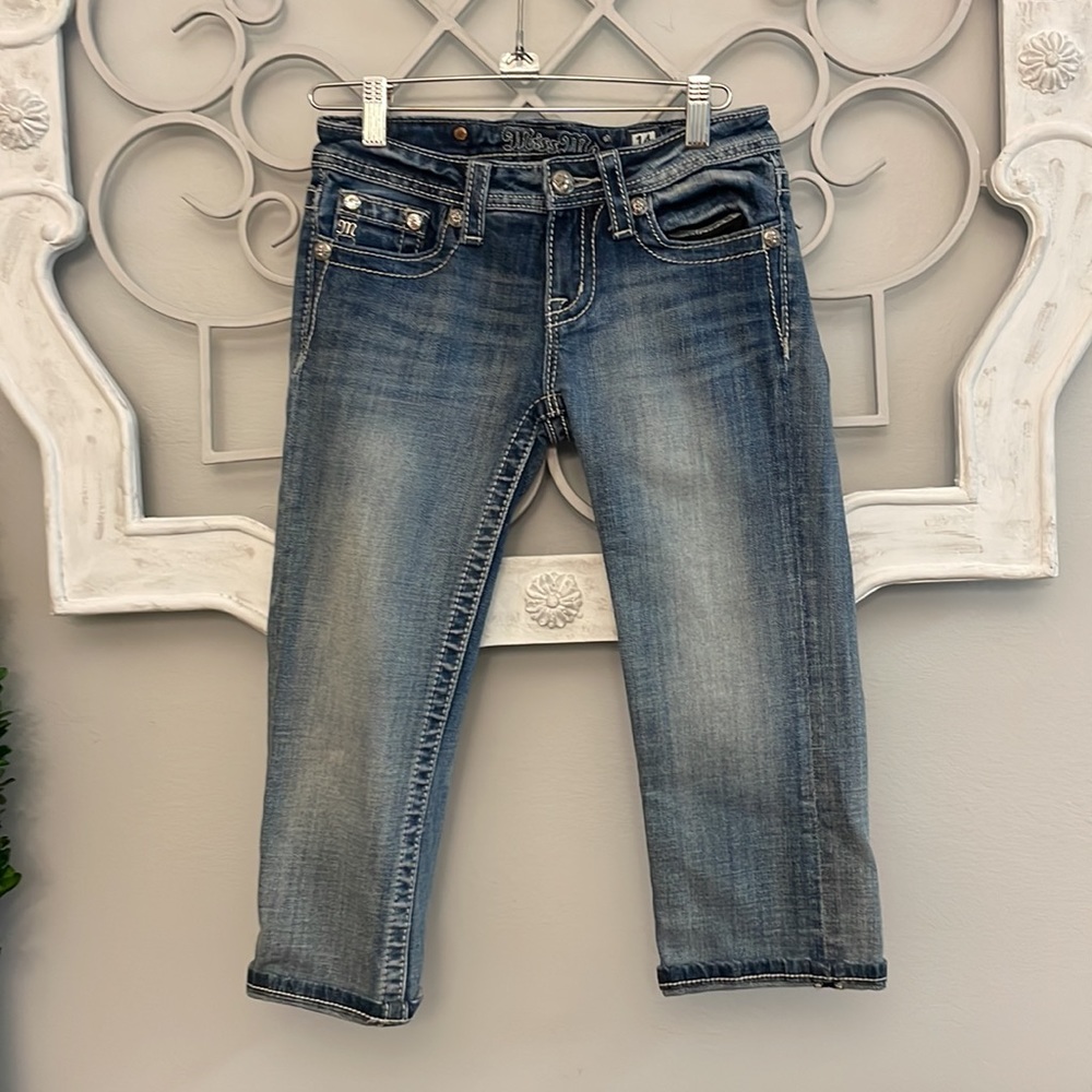 Miss Me Crop Jeans Size 14 Girls